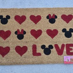 ♥️ Mickey Mouse Valentine's Outdoor Mat ♥️ 