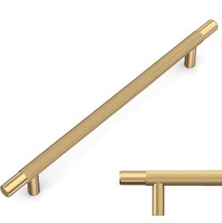 (Brand New in Box) 
Amerdeco 8 Pack Champagne Bronze Knurled Cabinet Pulls 7.5 Inch Hole Centers Kitchen Cabinet Handles Hardware Kitchen Handles for 