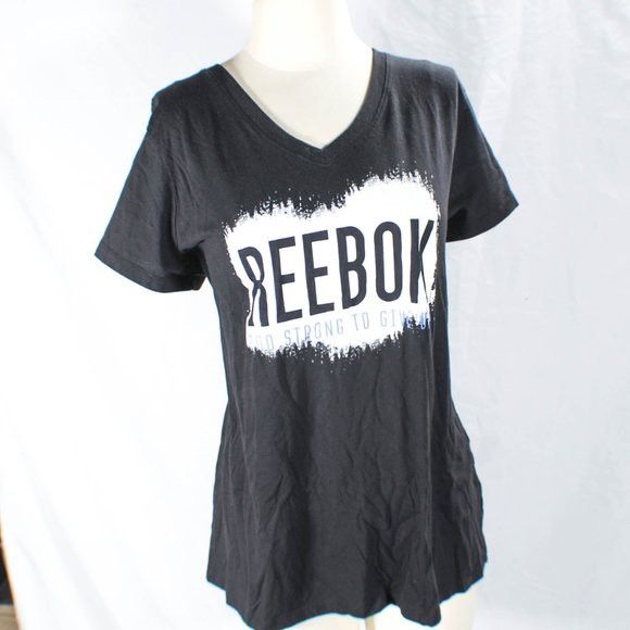 Reebok V-Neck Athletic Shirt – Women's Plus Size 1X – Comfy & Motivating