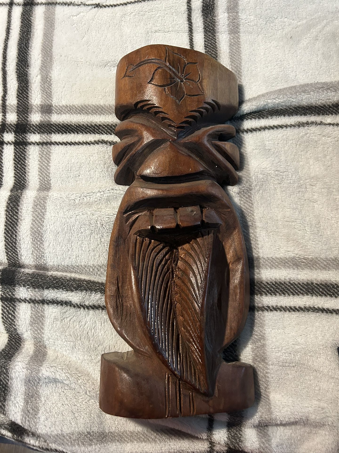 Hand Carved Tiki Head