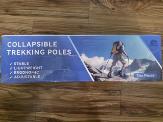 Collapsible Trekking Poles for Hiking, Adjustable Aluminum Walking Sticks
