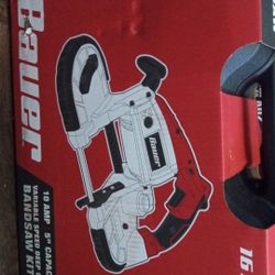 Bauer 10 Amp 5" Capacity Variable speed deep cut bandsaw kit
