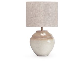 Waldish Cream/Beige Metal Table Lamp (1/CN)