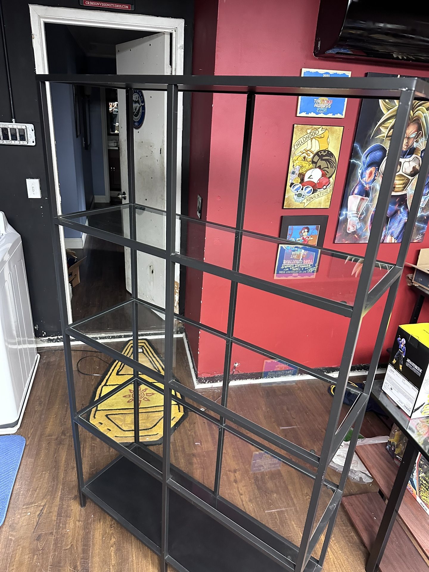 Glass Bottom Shelving unit