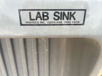 Gray Laboratory Sink with Faucet
