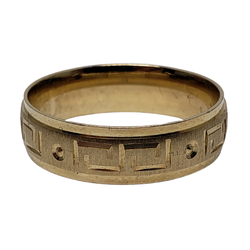 Wedding Band Ring in 10k Yellow Gold WGB-023