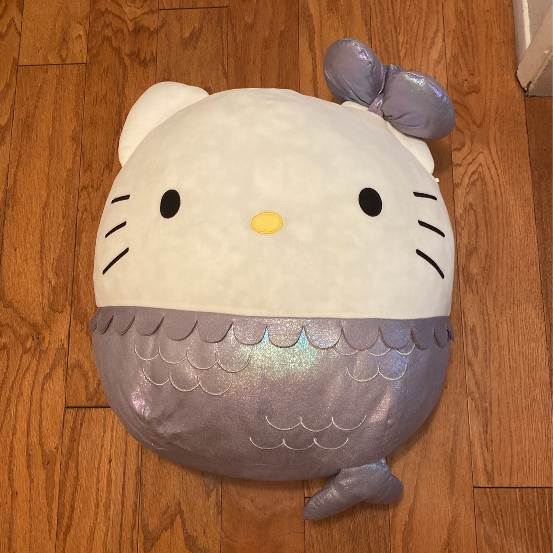 24” Giant Hello Kitty Squishmallows Purple Mermaid
