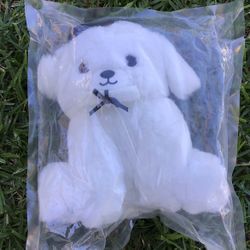 Dog Plush Elementary Middle Junior High School College University Graduation Gift White Dog Puppy Toy Home Room Bed Bedroom Decor Plush Pillow
