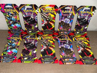 Pokemon mega evolution pitch black sleeves lot of  10 packs