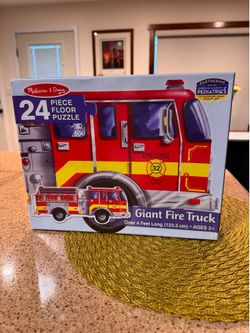 Melissa and Doug Giant Fire Truck Puzzle