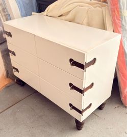 High gloss baby dresser with changing station