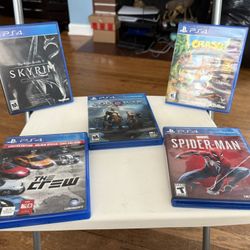 Lot Of 5 PS4 Games 