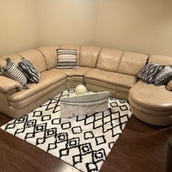 Leather Sectional Couch 