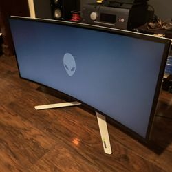 38” Dell/Alienware Gaming Monitor AW3821DW, LED FreeSync, White, 3440 x 1440