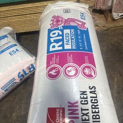 Insulation R19 Faced for 2x6 walls 118.83 sqft per bag (batt) 23” wide