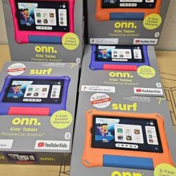 Kids 7in Onn Tablet With Case Protection NEW