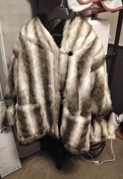 Fitch fur ranch mink fur coat