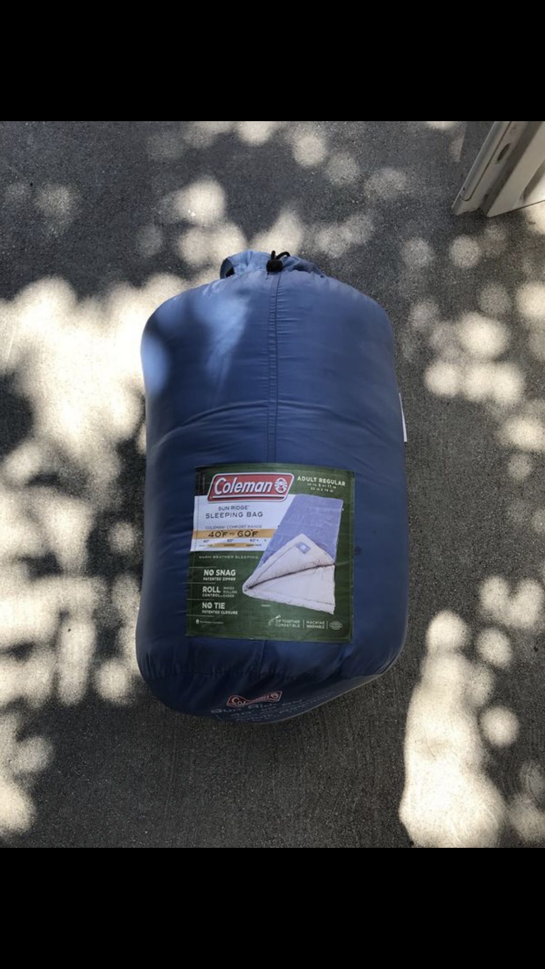 Coleman Blue sleeping bag 33x17