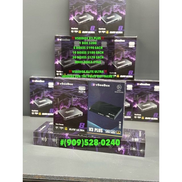 SUPERBOX S6PRO S6MAX S6ULTRA VSEEBOX SUPREME AND MORE WHOLESALE DIRECT 1 YEAR WARRANTY