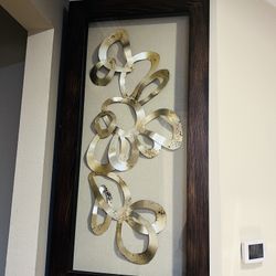 Large Wooden Framed Wall Art