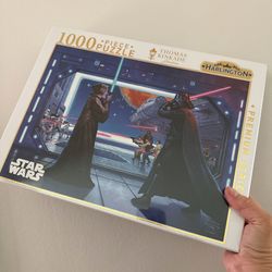 Thomas Kinkade Star Wars Puzzle with Blue and Black Hues