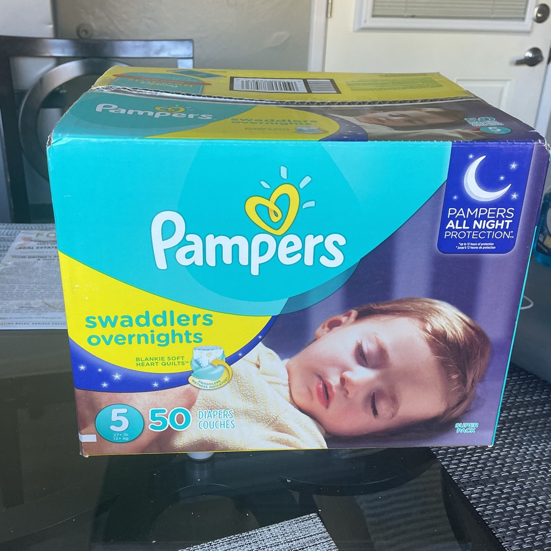 Pampers Swaddlers Overnights Size 5
