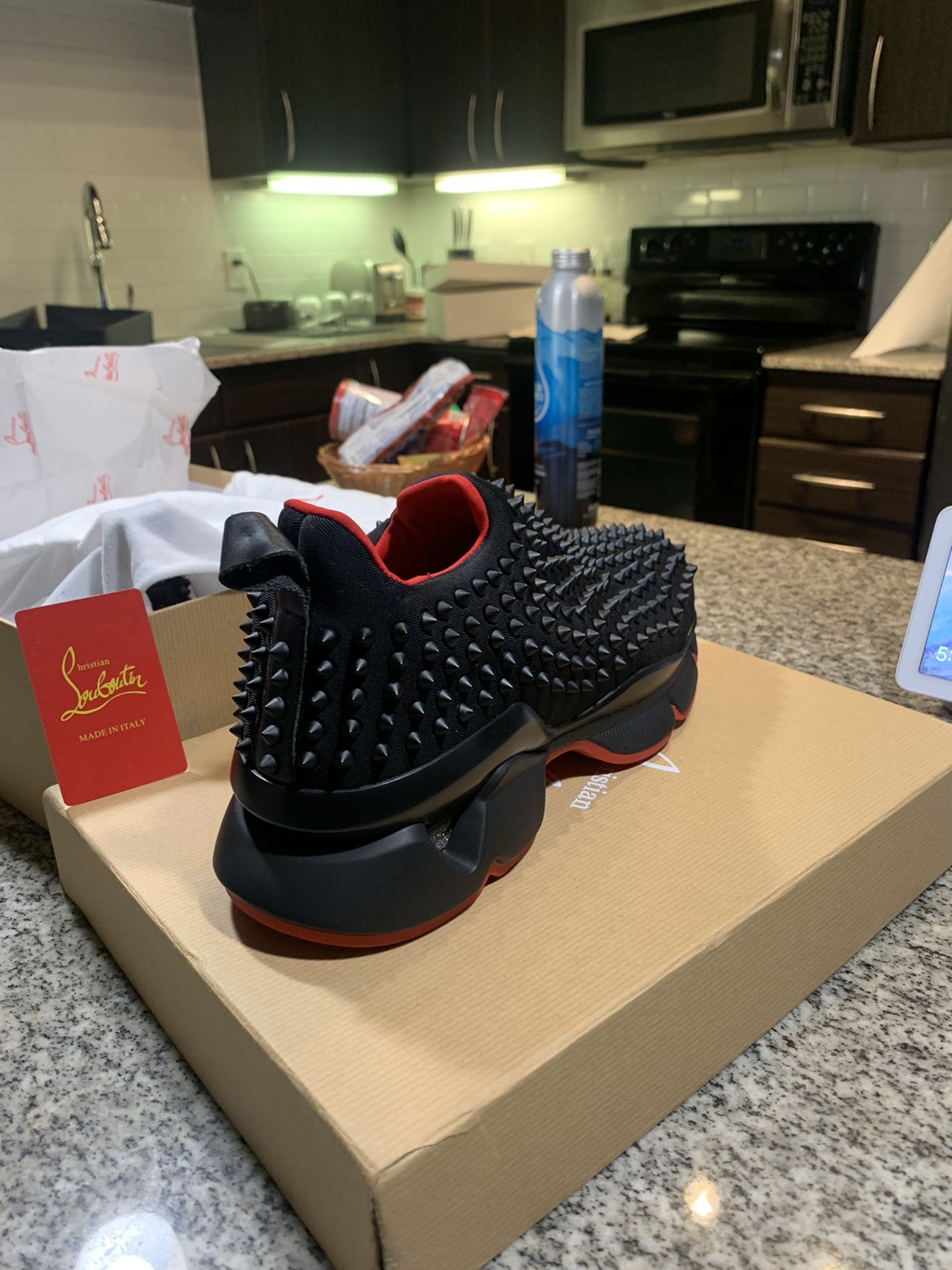 Christian Louboutin Authentic Spike Sneakers