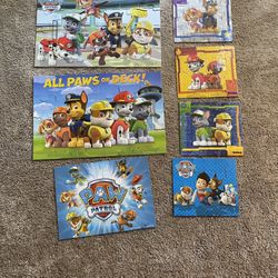 7 Paw Patrol Puzzles $10