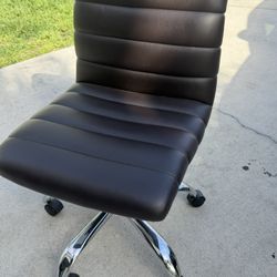 Faux Leather Rolling Office Desk Chair