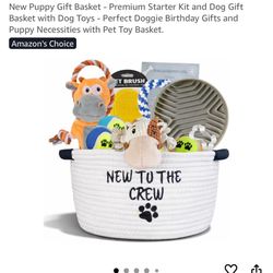 Puppy Gift Basket / Starter Kit (NEW, in box)