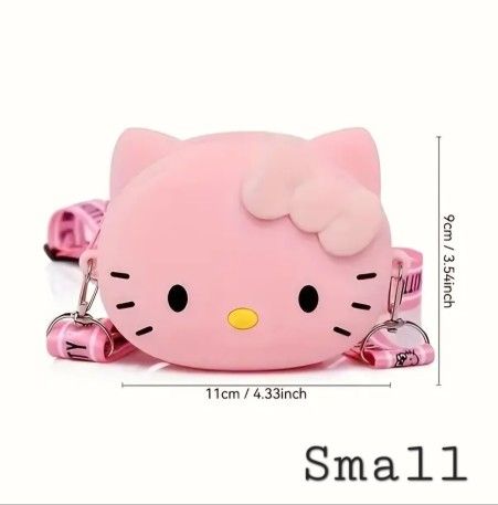 Hello Kitty Small Pink Silicone Crossbody Bag🩷👛✨️
