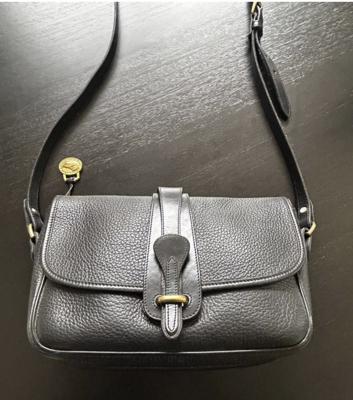 Dooney & Burke Black Leather Handbag 