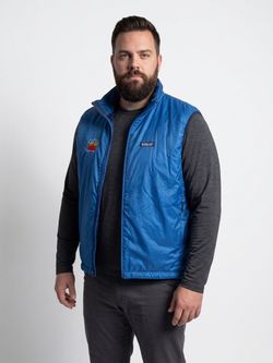 Patagonia Micro Puff Vest Mens Size XL Blue Puffer Insulating Outerwear Gilet