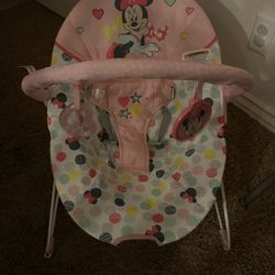 Disney Minnie Mouse Girl Baby Bouncer Chair 