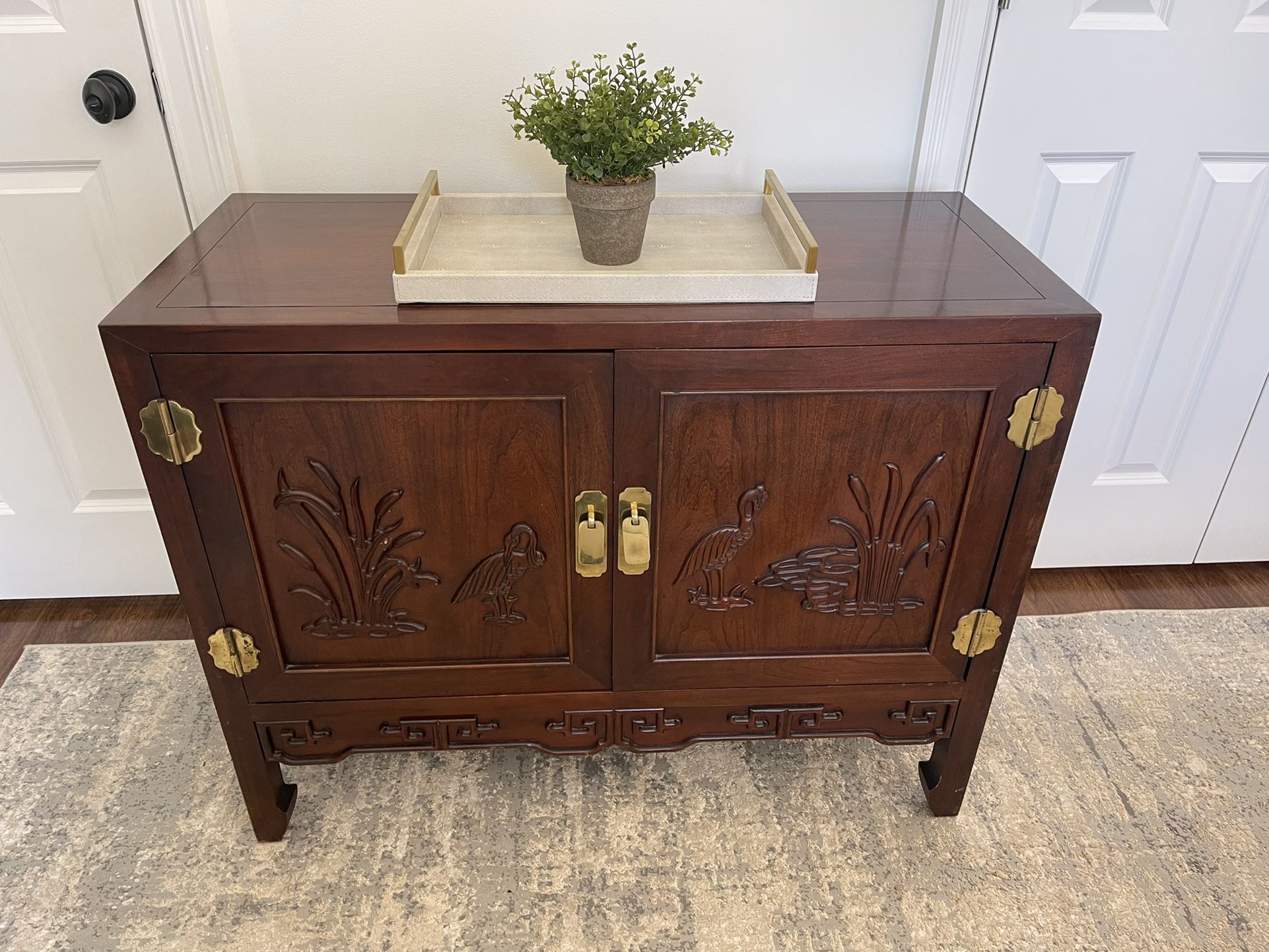 Solid Wood Oriental Chest