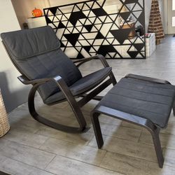 IKEA Rocking Chair & Ottoman 