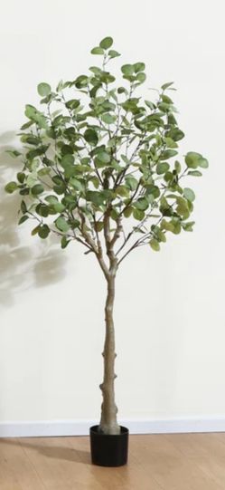 Brand New 59” Tall Eucalyptus Fake Tree