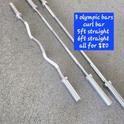 3 Olympic Bars For $80
