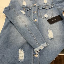 Distressed Jean Jacket