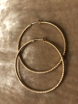 Gold Plated Hoop Earrings