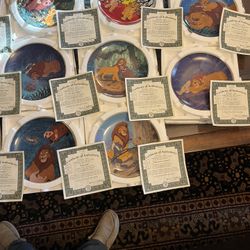 Disney’s The Lion King Bradford Exchange Collector Plates 11  out of 12  We are missing # 1