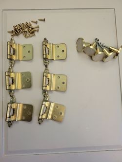 Cabinet hinges and knobs