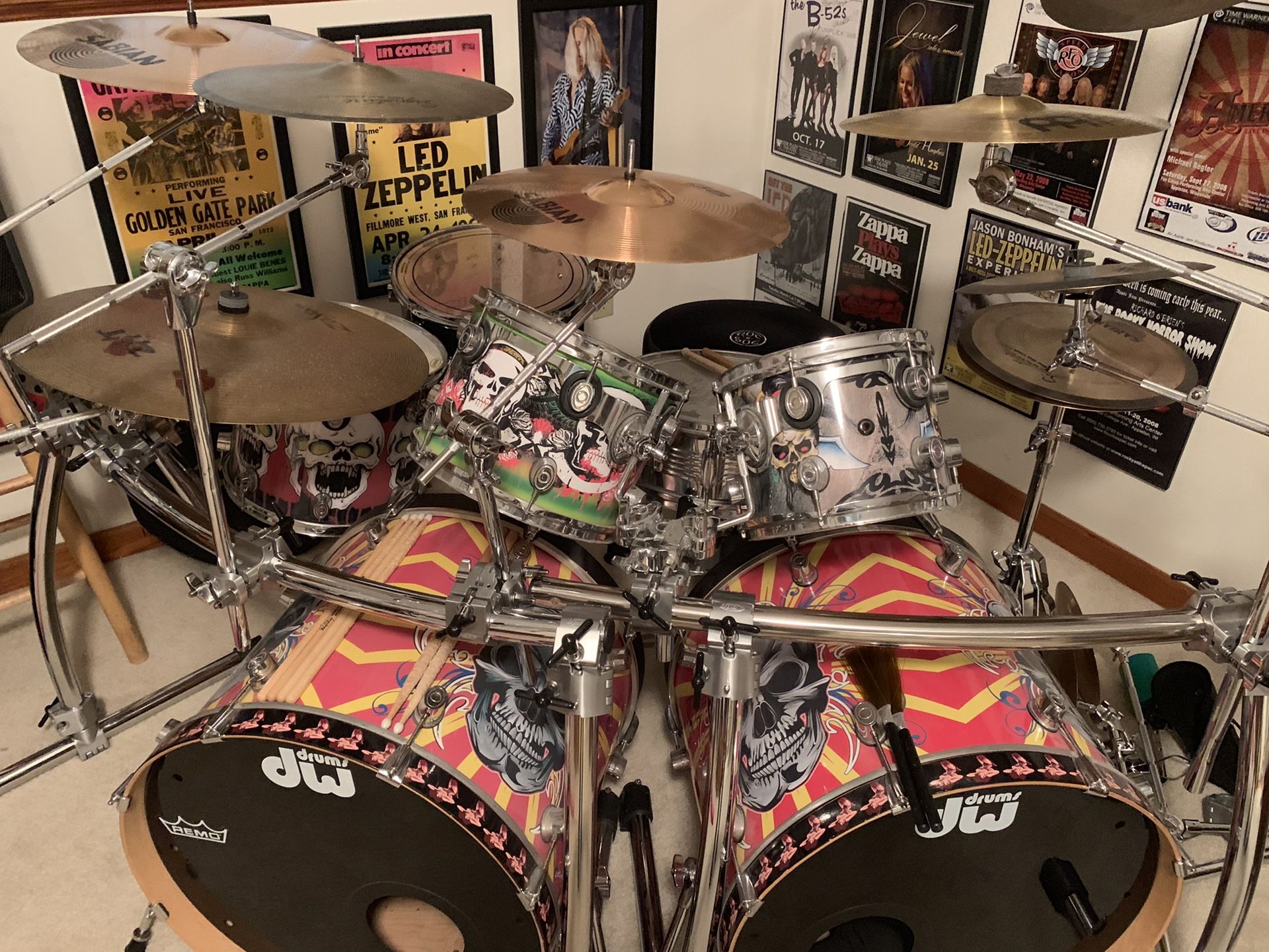 7 Piece DW/PDP mix Drum kit. REDUCED.