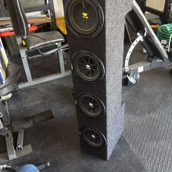 4 Never Used Kicker Subwoofers + Truck Box