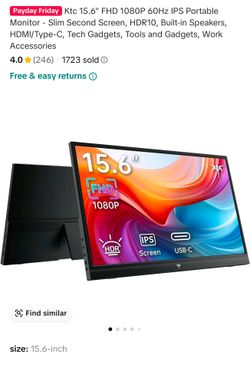 KTC 15.6 portable monitor