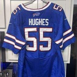 Buffalo Bills #55 Hughes Nike Onfield Stitched Jersey Size 52