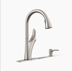 Kohler  Touchless pull-down kitchen faucet with soap/lotion dispenser
