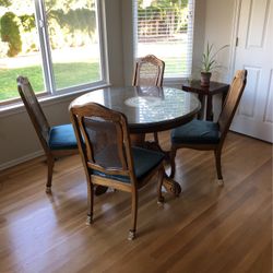 Dining Table Set with 4 Chairs