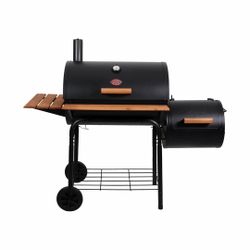 Char-Griller Charcoal Grill with Side Smoker