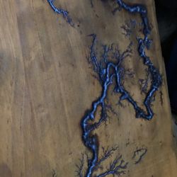 Fractal Burn Wood Projects And Fill With Colored Epoxy 